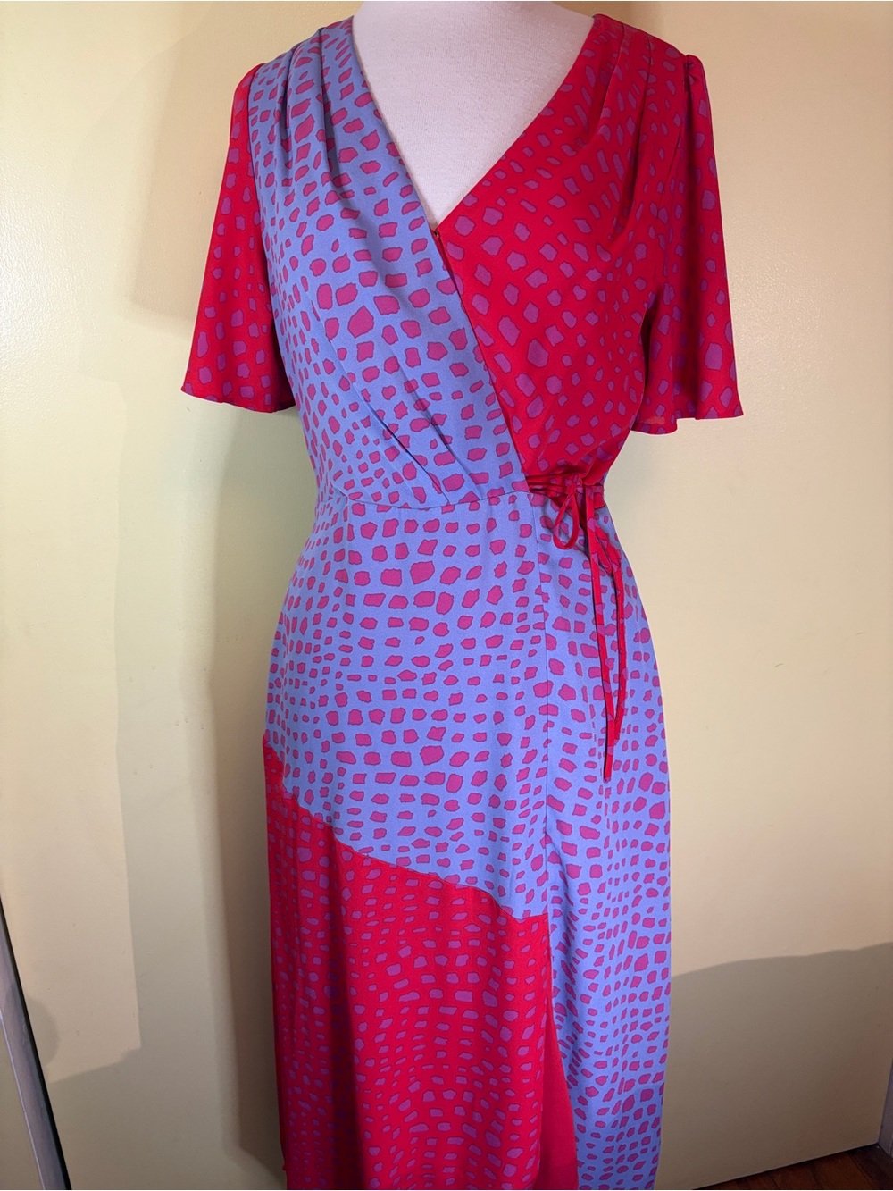 Adelyn Rae RTR Wrap Midi Dress - Asymmetrical - Picture 3 of 16